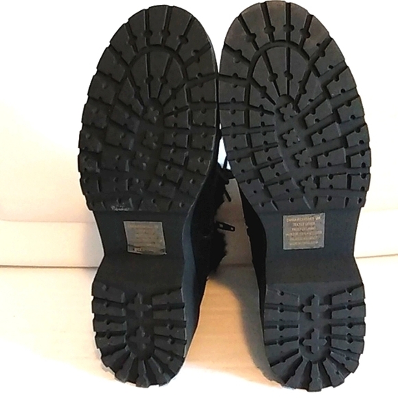 MADDEN GIRL CARRA MOTO BOOTS BLACK FUR LINED LACE UP COMBAT BOOTS SIZE 9 NWT - Picture 6 of 7